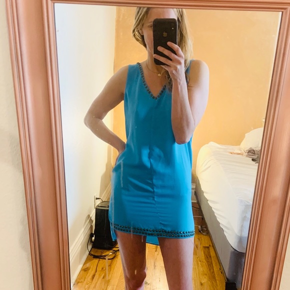 Amazing cerulean blue sparkle & fade dress size s - Picture 2 of 12